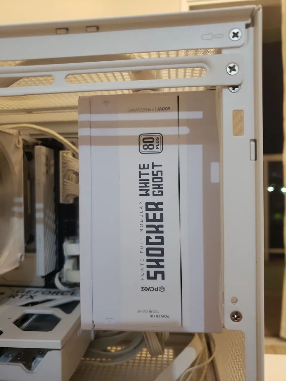 Fonte 600w  shocker white ghost  pcyes branca full modular