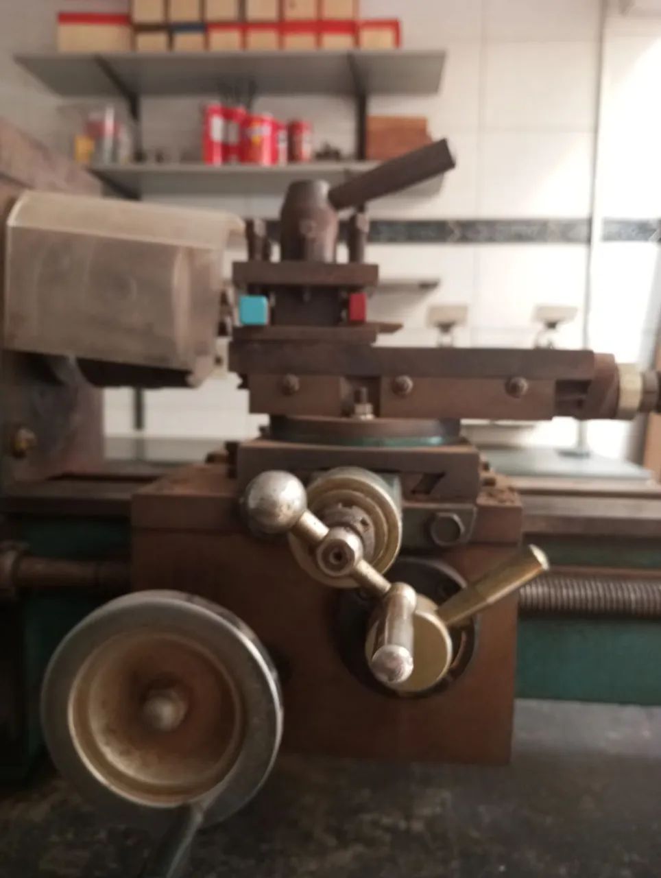 Torno Mecânico de Bancada Ruby - Monofásico 220V (Excelente Estado) - Foto 5