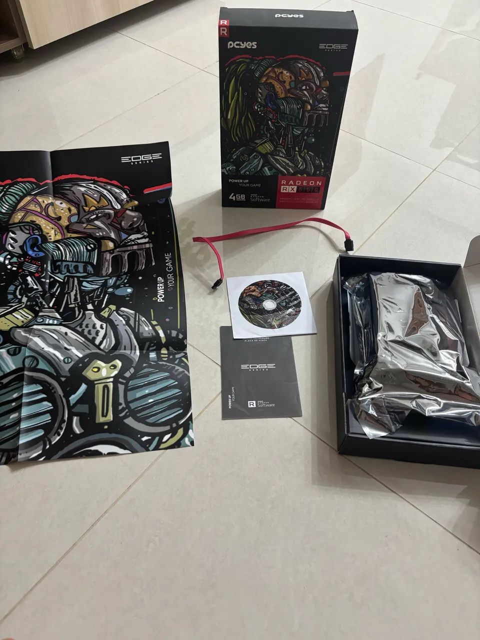 Placa de video Gpu Rx 550, 4GB, GDDR5, 128 Bits Projeto Edge - Pvex5504gbdf