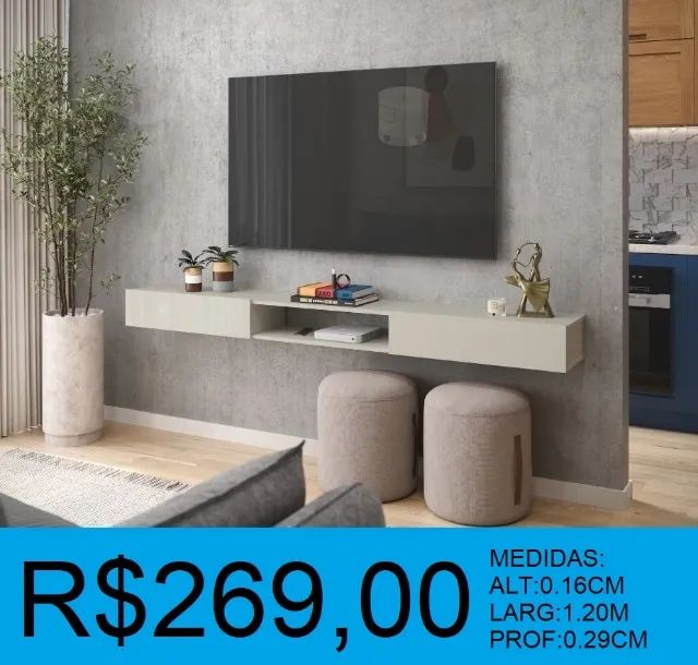 rack suspenso de 1,20 preço imperdivel nicho - temos a pronta entrega  - Foto 2