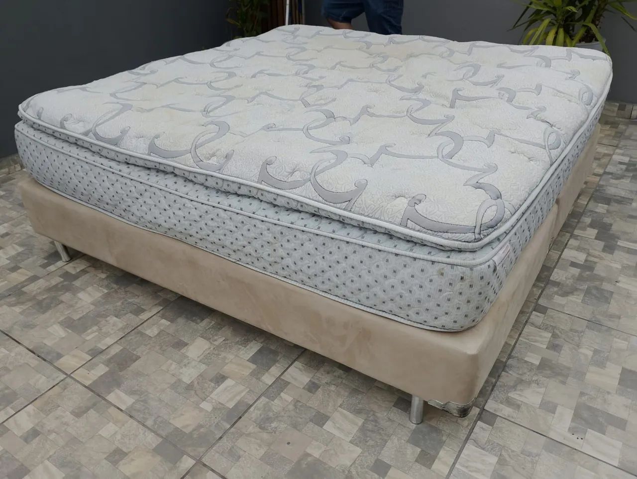 Cama box king Size completa 193x203 - Foto 4
