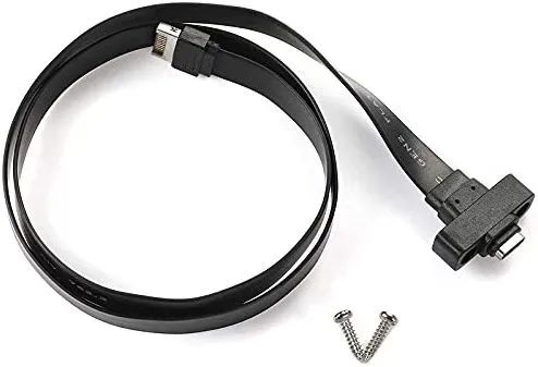 Cabo De Extensão Usb 3.1 Do Painel Frontal E Para C - Foto 5