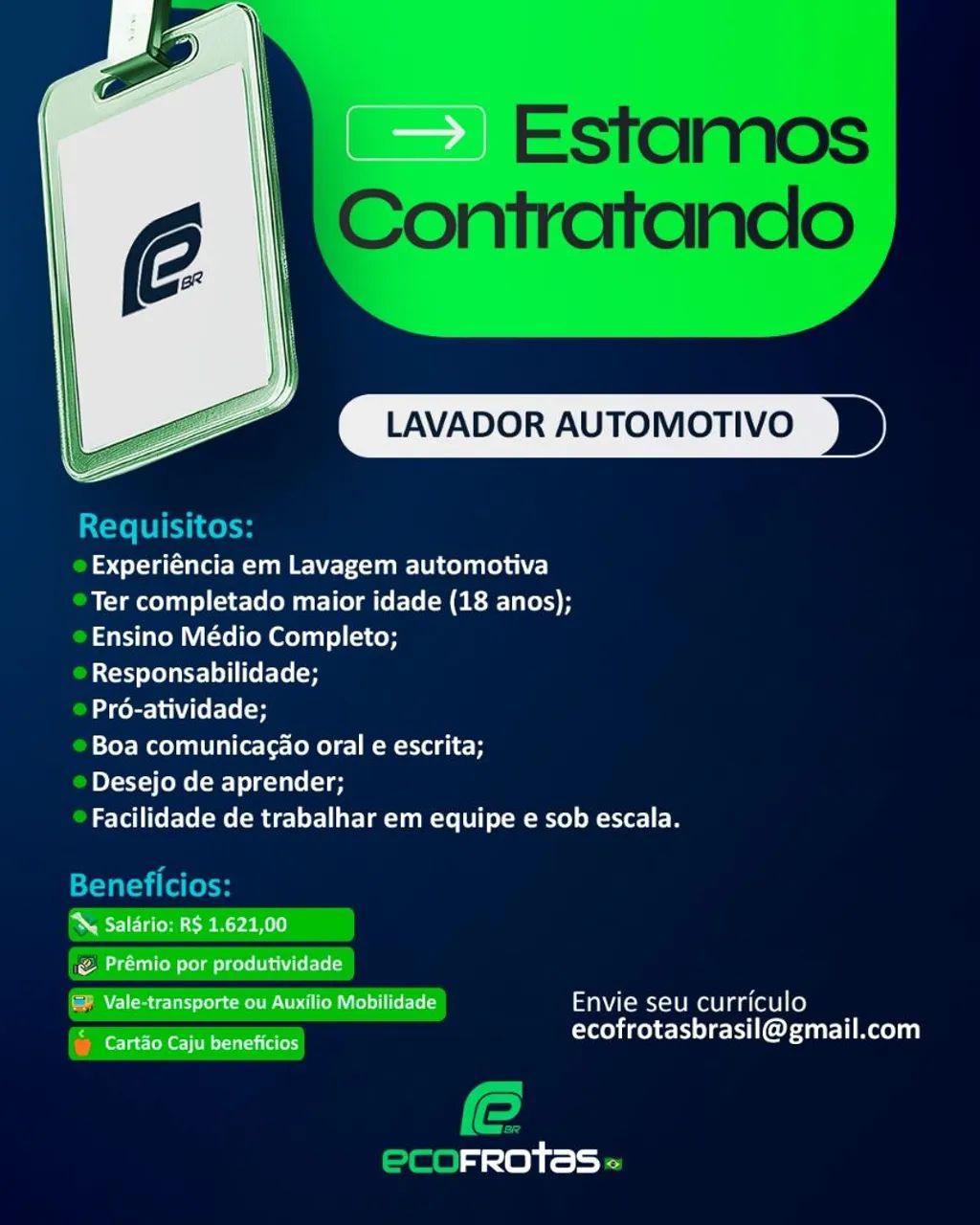 Contrato lavador automotivo 