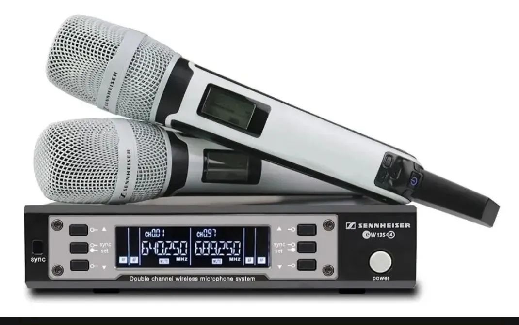 Microfone duplo profissional sennheiser 