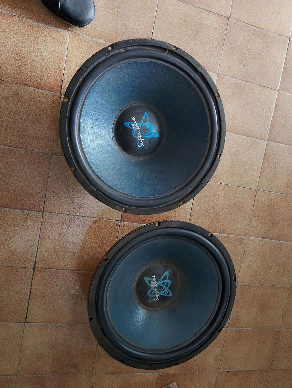 Par alto falante super BLUE 15 polegadas 