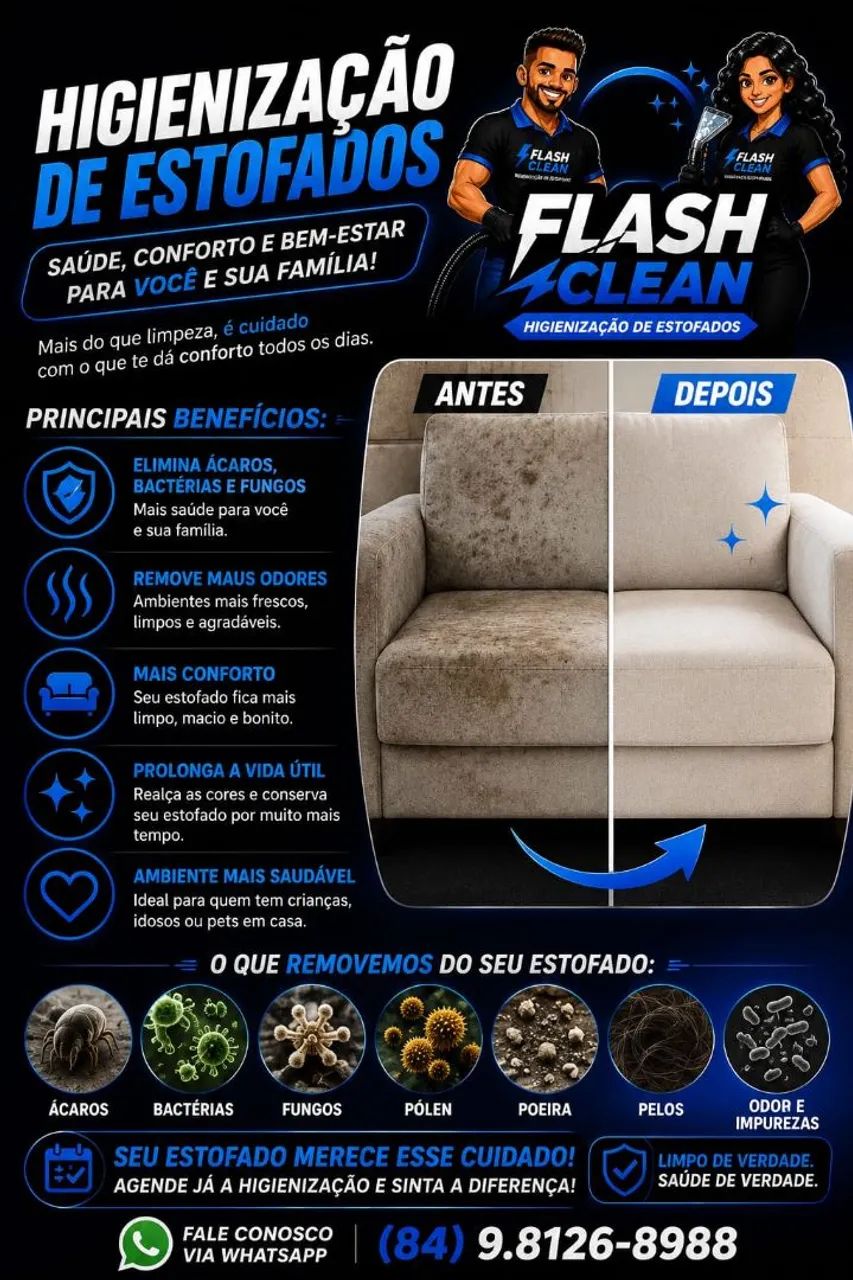Flash Clean Higienização de Sofás e Estofados - Atendimento Domiciliar - Foto 4