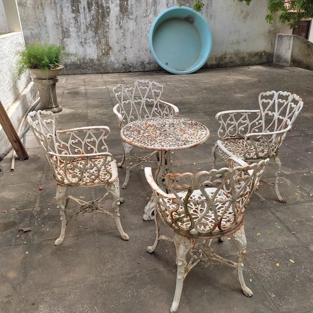 Conjunto de ferro fundido para jardim ou - Foto 3