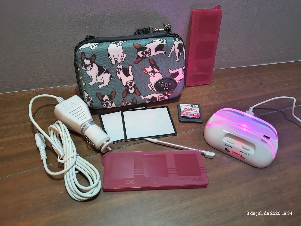 Nintendo DS lite kit de itens 