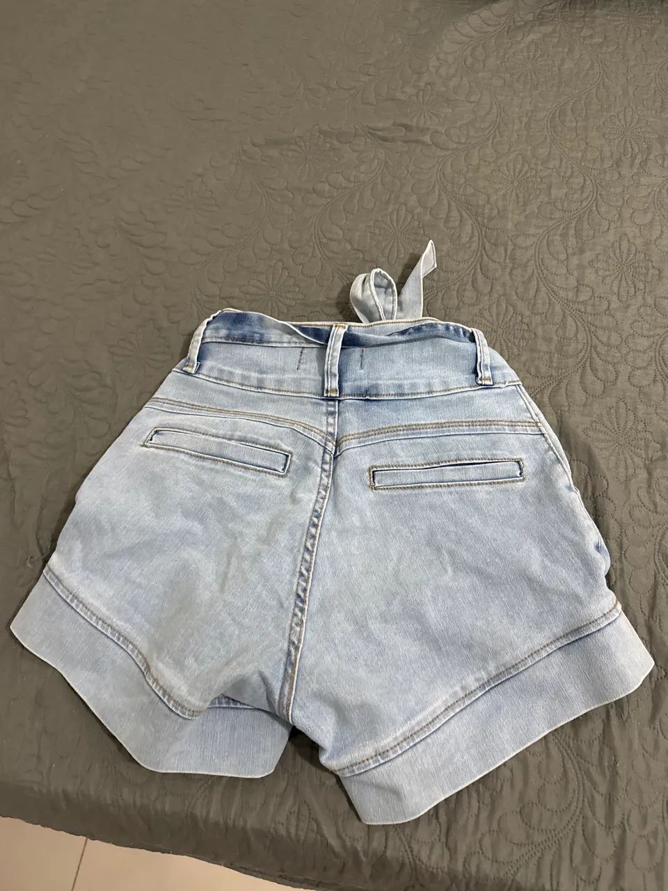 Short jeans azul claro - Foto 2