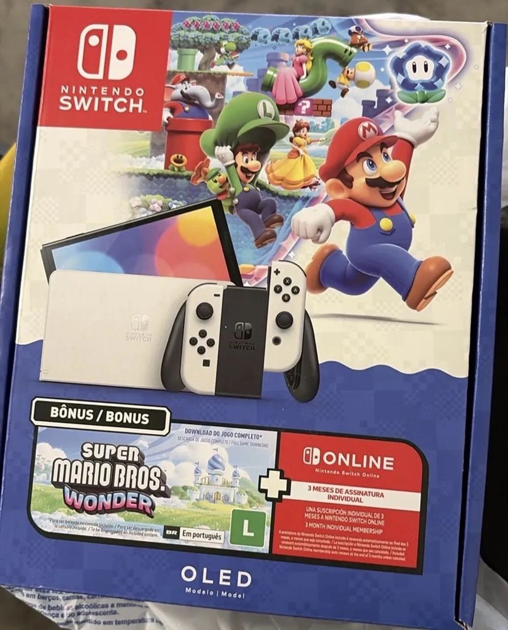 NINTENDO SWITCH OLED + SUPER MARIO BROS. WONDER