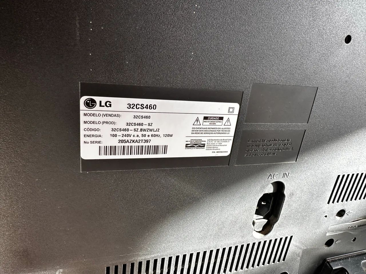 TV LG 32" Polegadas Funcionando Perfeitamente + Base - Foto 3