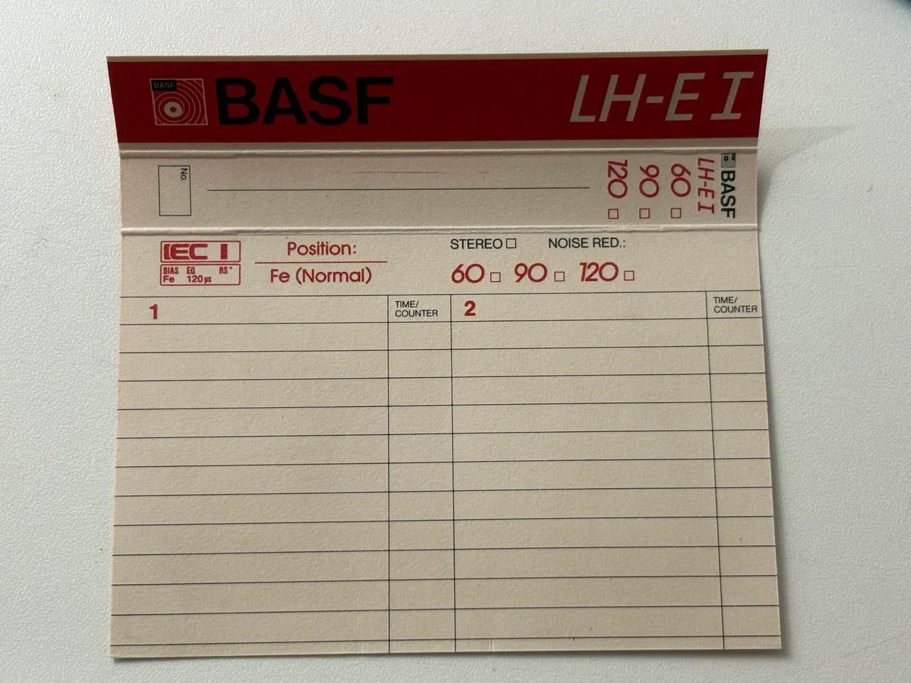 2un fita cassete Basf LH-E I 120 min (Made in Germany) - Foto 5