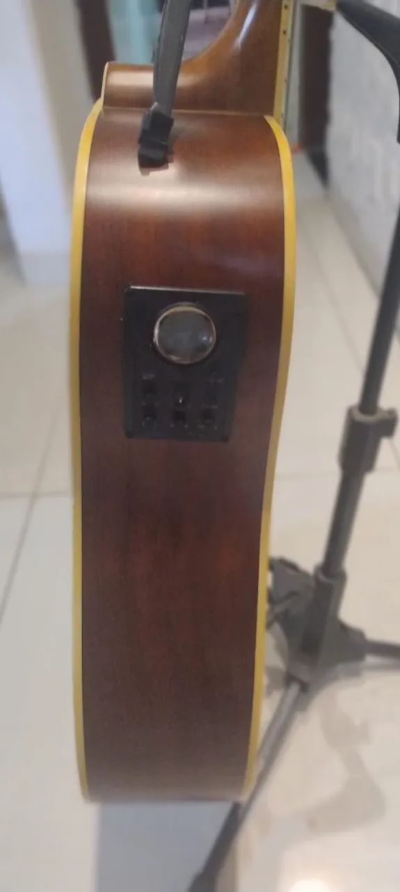 Violão Strinberg Sd20c Elétrico Com Afinador + Capa acochoada - Foto 5