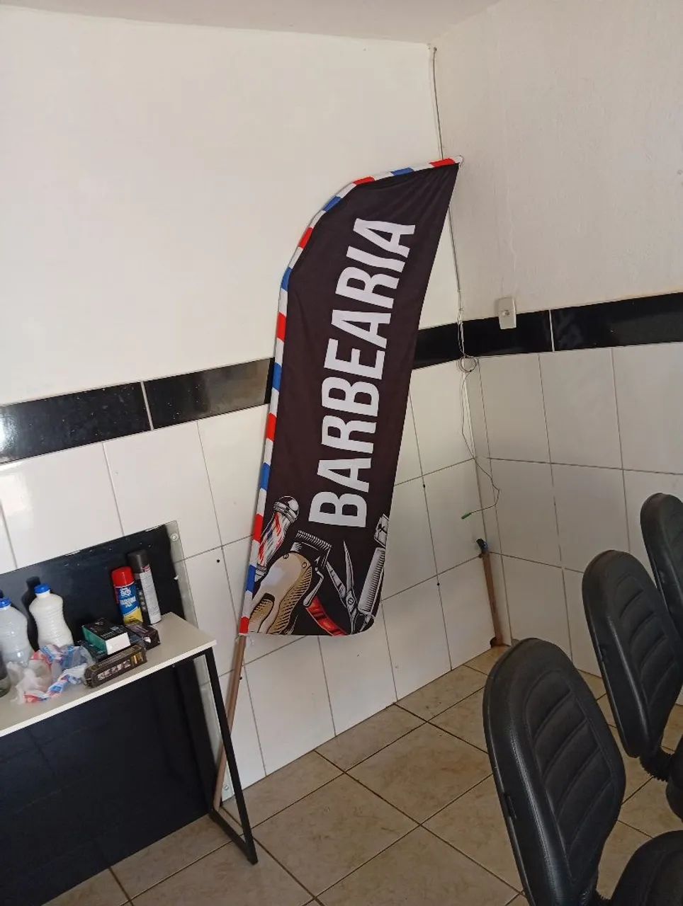 Banner dupla face barbearia ?