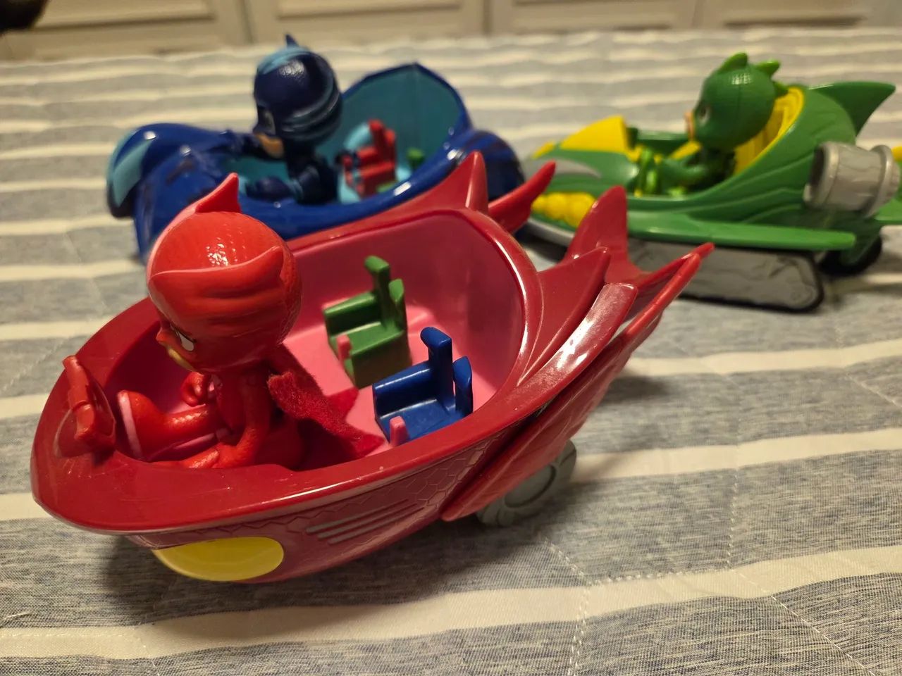Pj masks bonecos com carrinhos - Foto 3