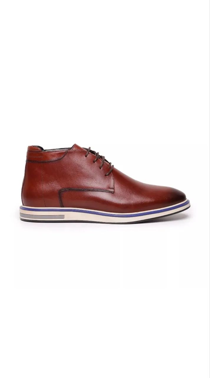 Bota couro CNS Marrom tamanho 40 