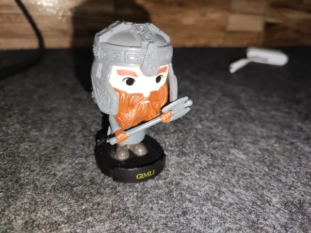 Boneco Miniatura Gimli Senhor dos Anéis BOB's - Foto 2