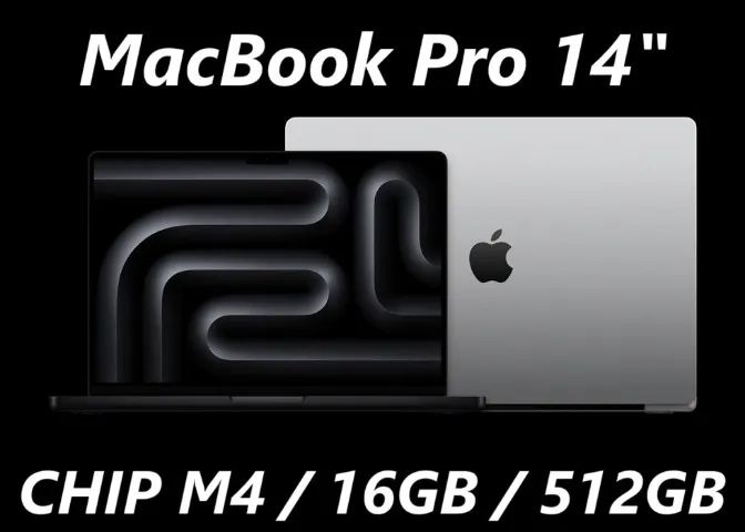 MacBook Pro 14 M4 16GB 512GB NOVO