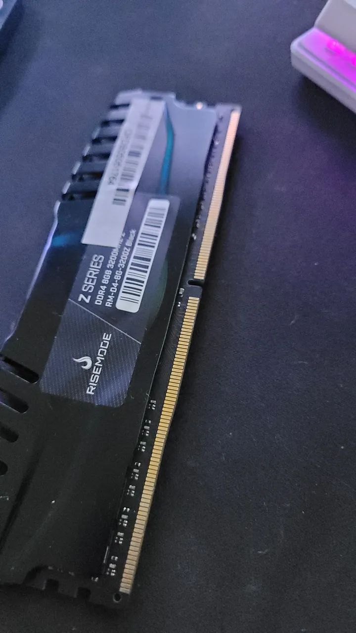 Memória RAM 8gb DDR4 3200mhz Rise Mode Black - Foto 2