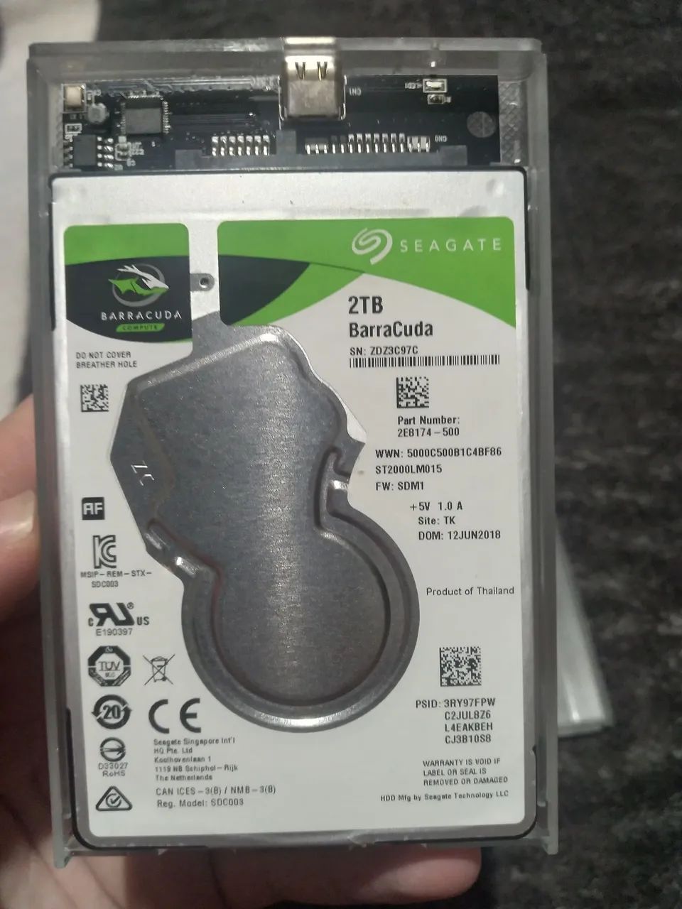 Hdd 2tb seagate barracuda - Foto 2