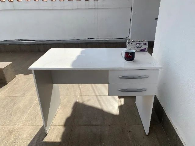 Mesas de escritório aceito trocas  - Foto 3