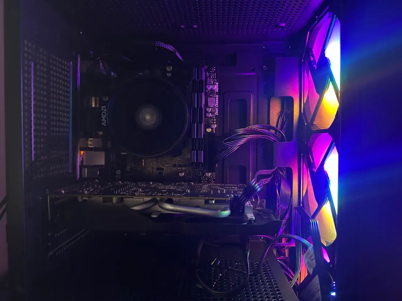 Pc gamer completo e novo Ryzen 5 + Rx 580 + 16 de ram  - Foto 3