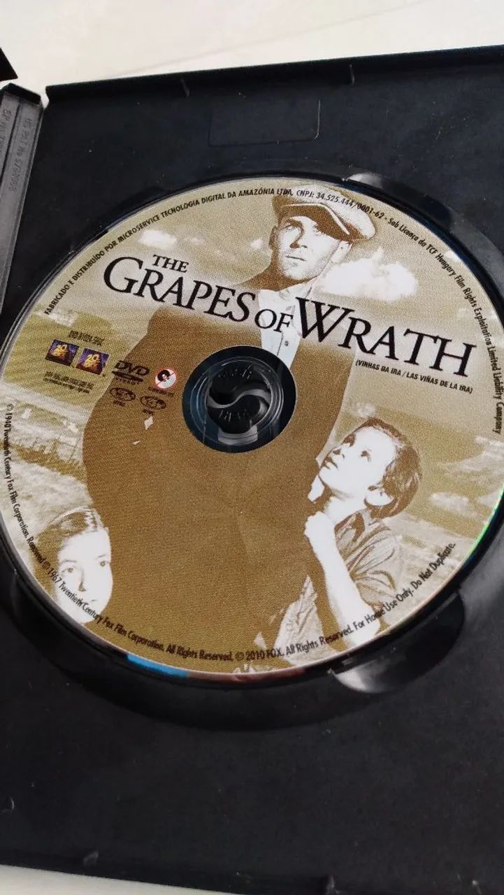 DVD original vinhas da ira ótimo estado.  - Foto 3