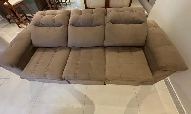 Sofa retrátil e reclinável 2,30m - 3 lugares - Foto 4