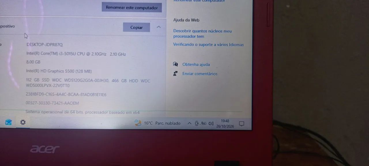 Vendo notebook i5 (leia a descrição) - Foto 5
