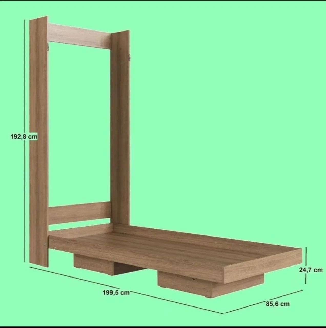 Cama articulável vertical 