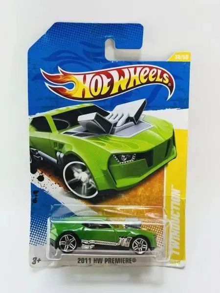 Miniatura Twinduction Hot Wheels 1/64 Verde Limão