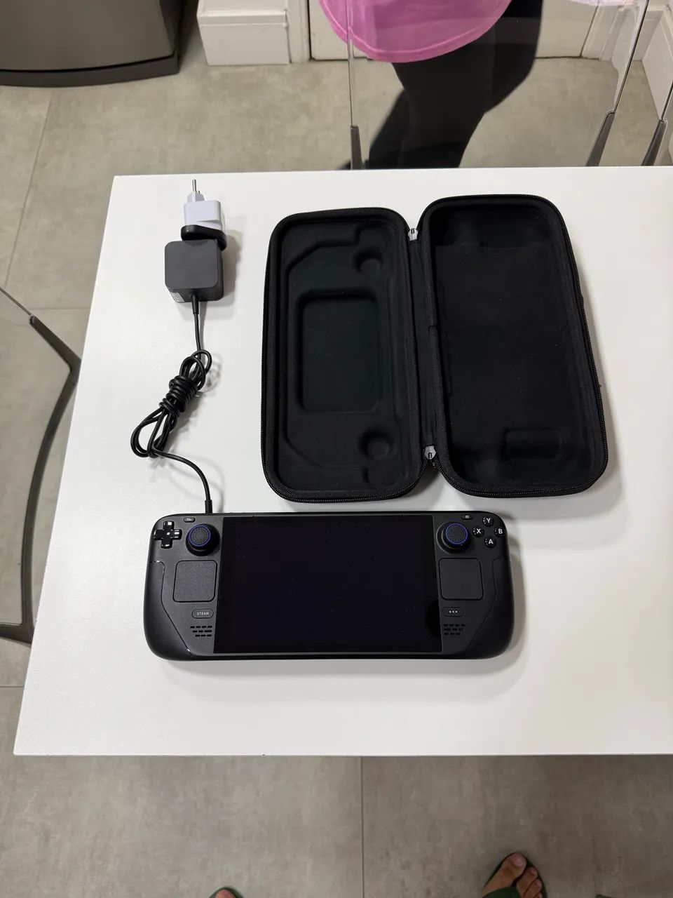Steamdeck LCD 1TB - Completo em perfeito estado, acompanha Case