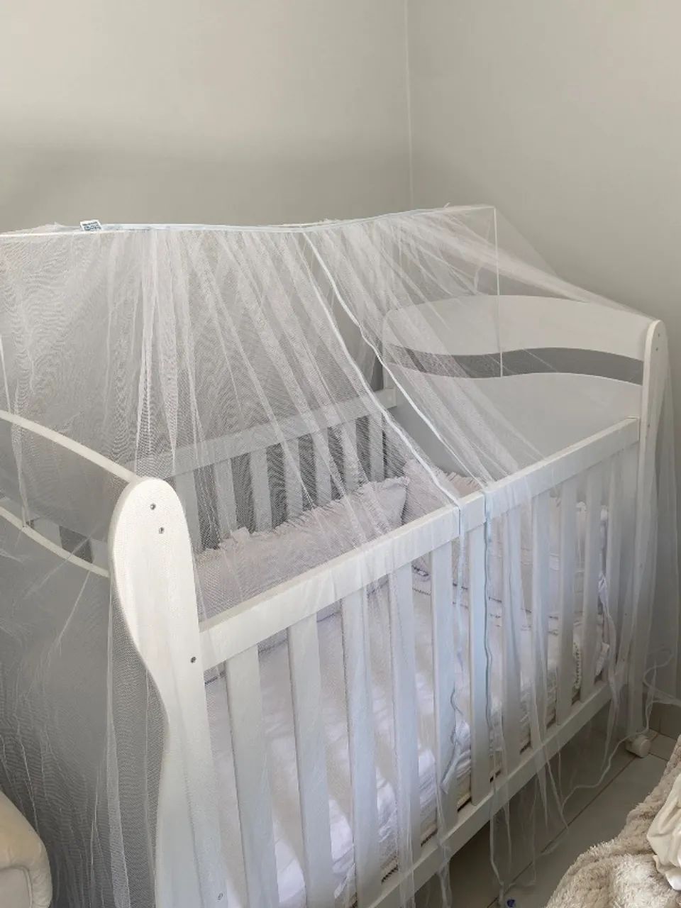 Berço infantil com colchão Ortobom 