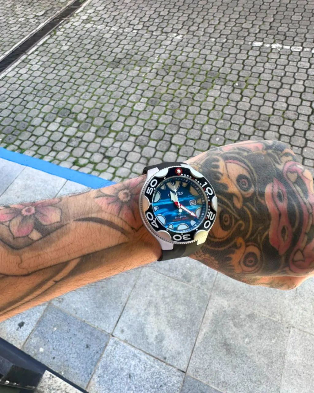 Relógio Modelo Orca Azul