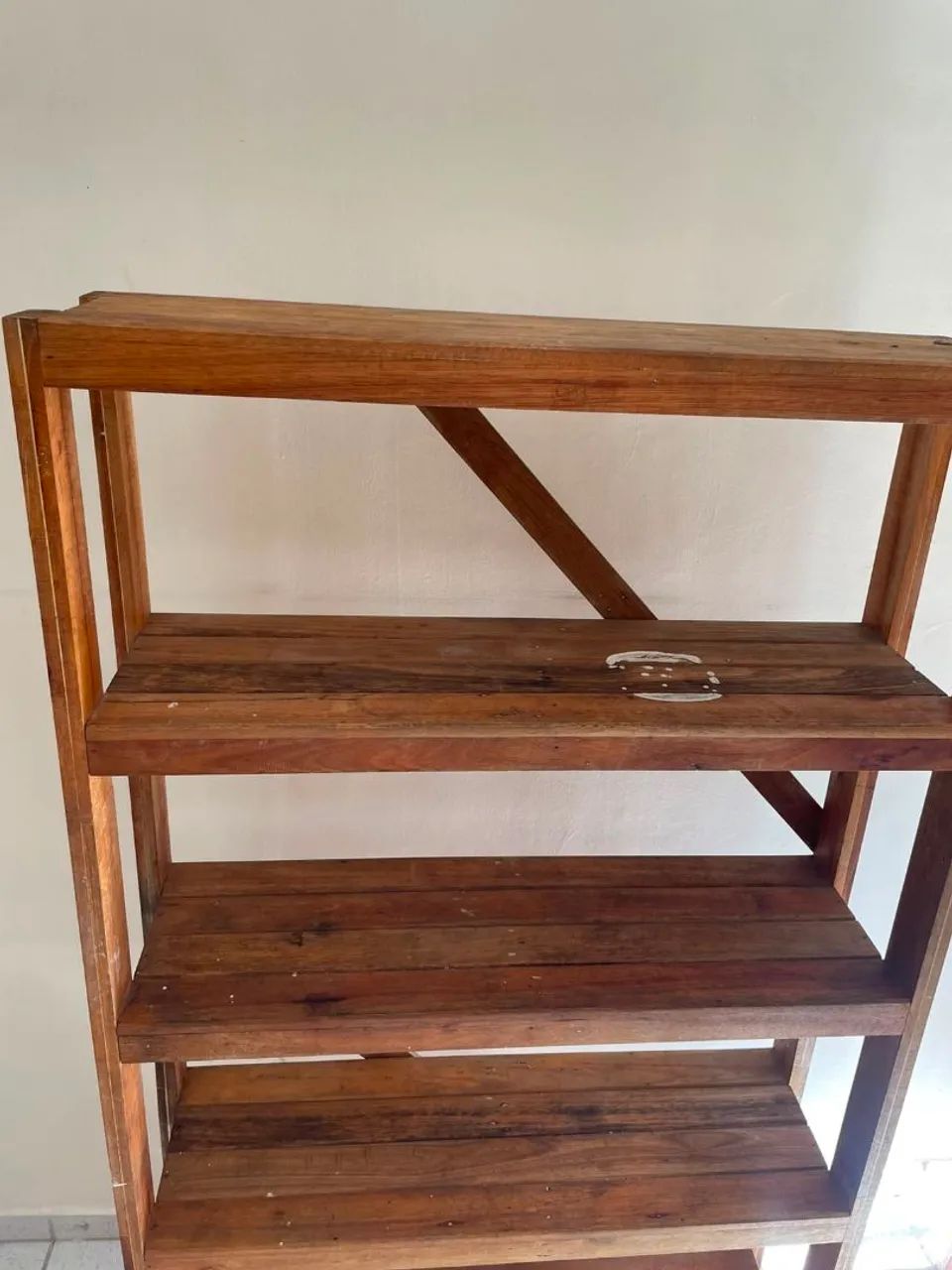 Estante Prateleira com madeira rustica - Foto 4