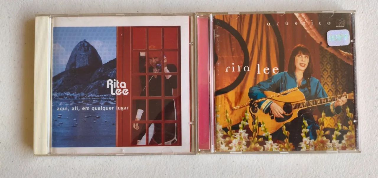 2 CDs Rita Lee - Acústico MTV + Aqui, Ali, Em Qualquer Lugar
