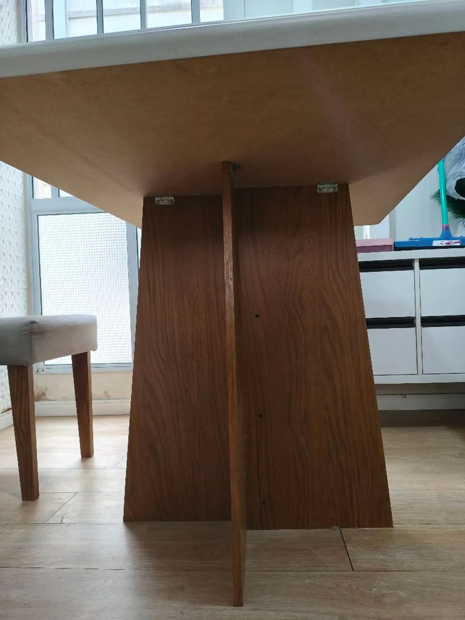 Mesa de cozinha com tampo de vidro - Foto 3