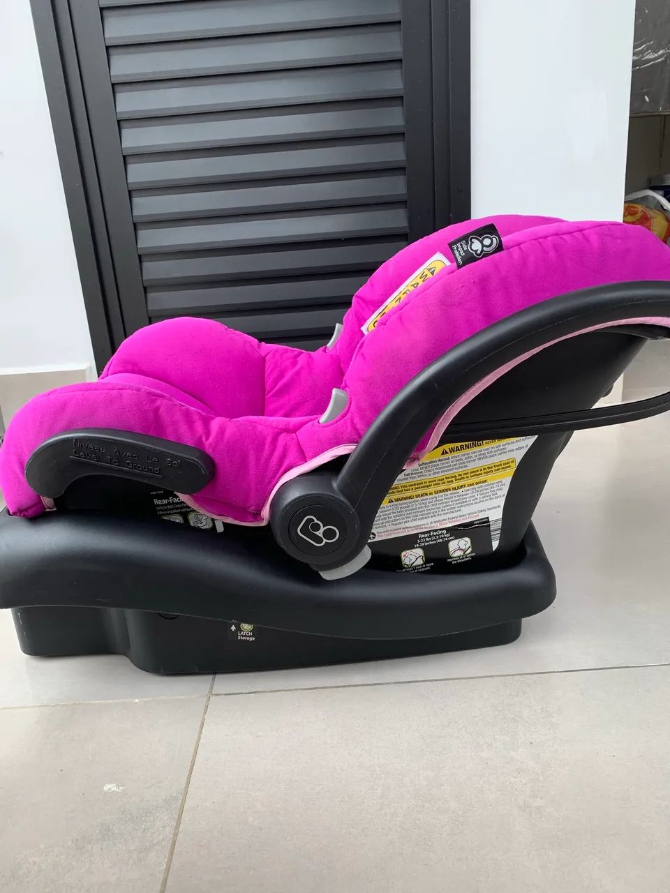 Bebê Conforto Maxi-Cosi Com Base Para Carro Rosa Premium Proteção Lateral