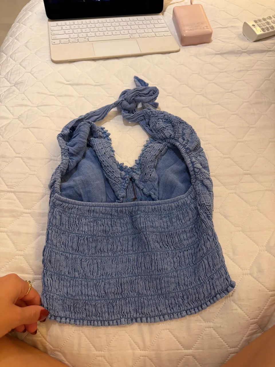top azul comprado nas ilhas do caribe  - Foto 2
