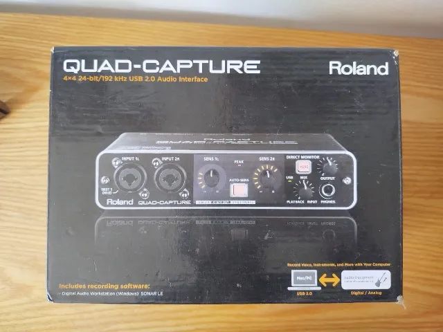 Interface de Audio Roland Quad-Capture UA-55 (Com Caixa Original) - Foto 4