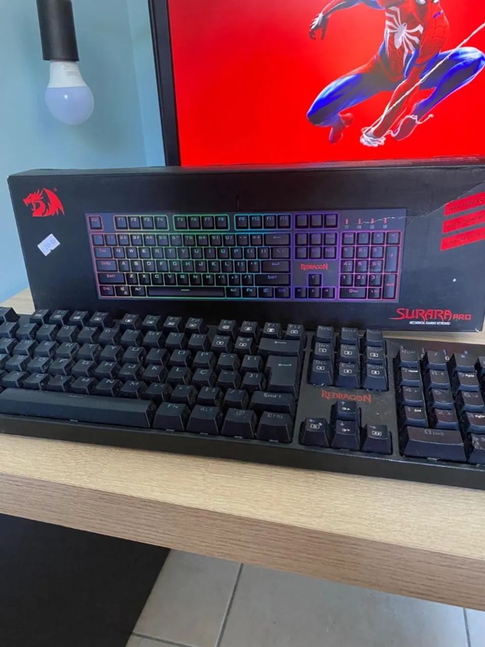 Teclado Red Dragon Surara Pro + Mouse T-Dagger - Foto 2