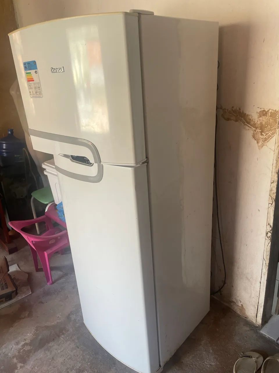 Geladeira funcionando 