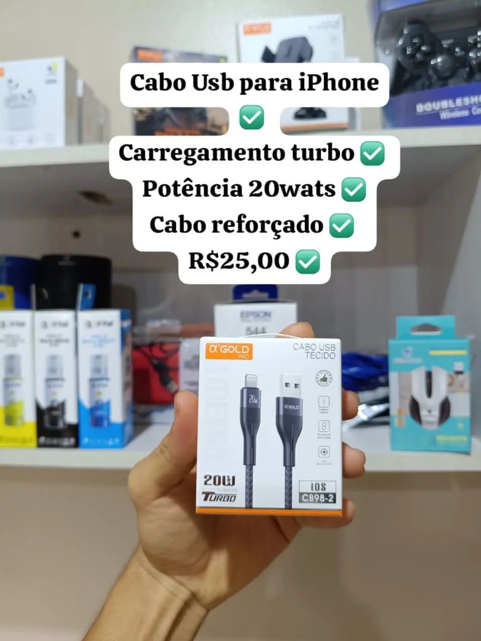 Cabo Turbo USB Para iPhone ( Trabalhamos Com Entregas )