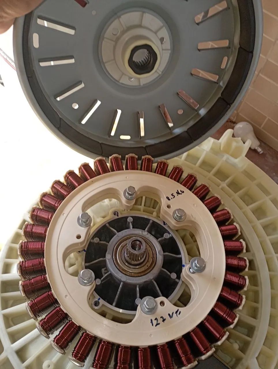 Estator e rotor lava e seca Samsung 127 volts