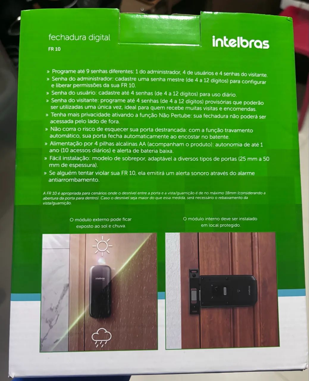 Fechadura Eletrônica Intelbras FR10 - Foto 2