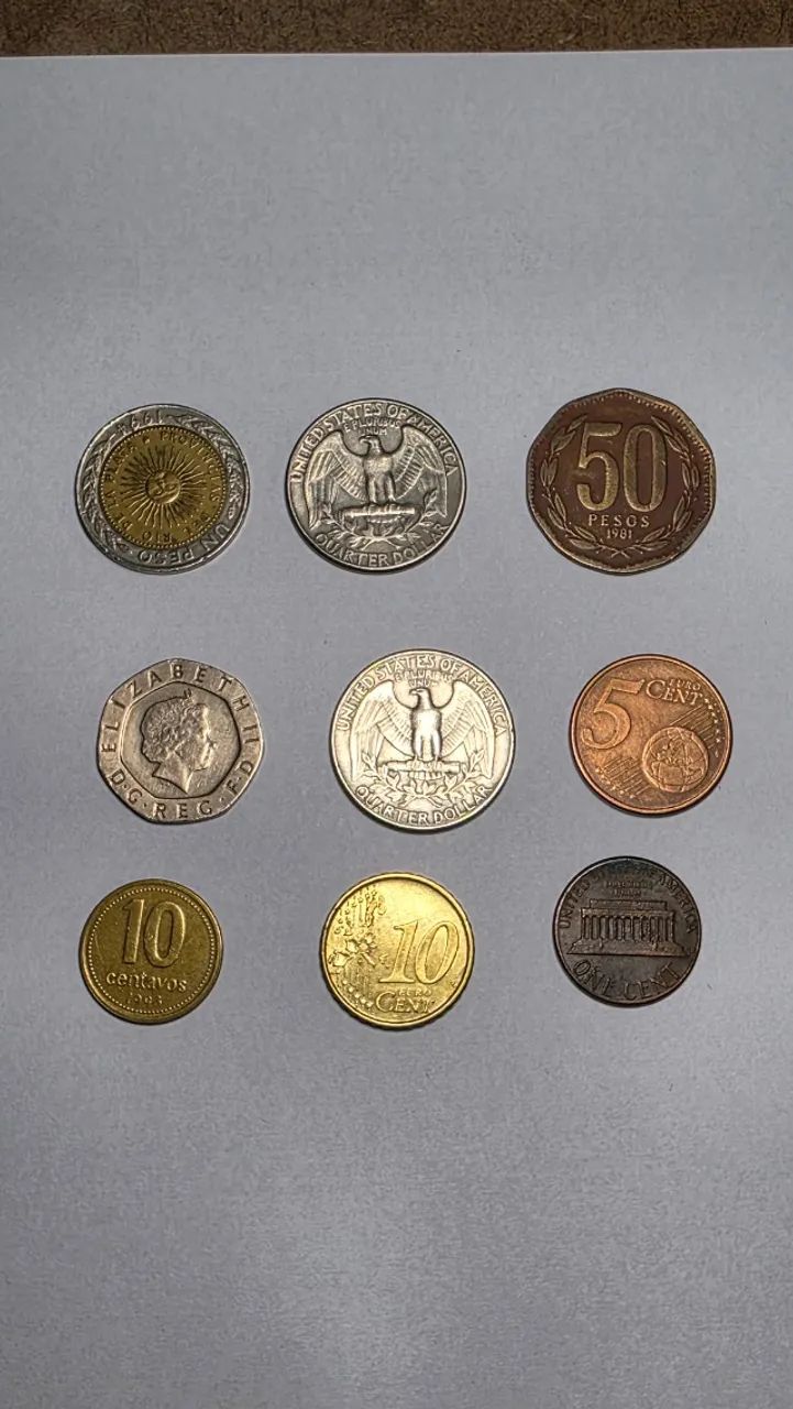 Moedas antigas - Lote