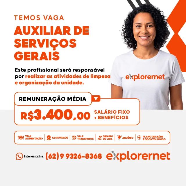 AUXILIAR DE SERVIÇOS GERAIS - SAMAMBAIA DF