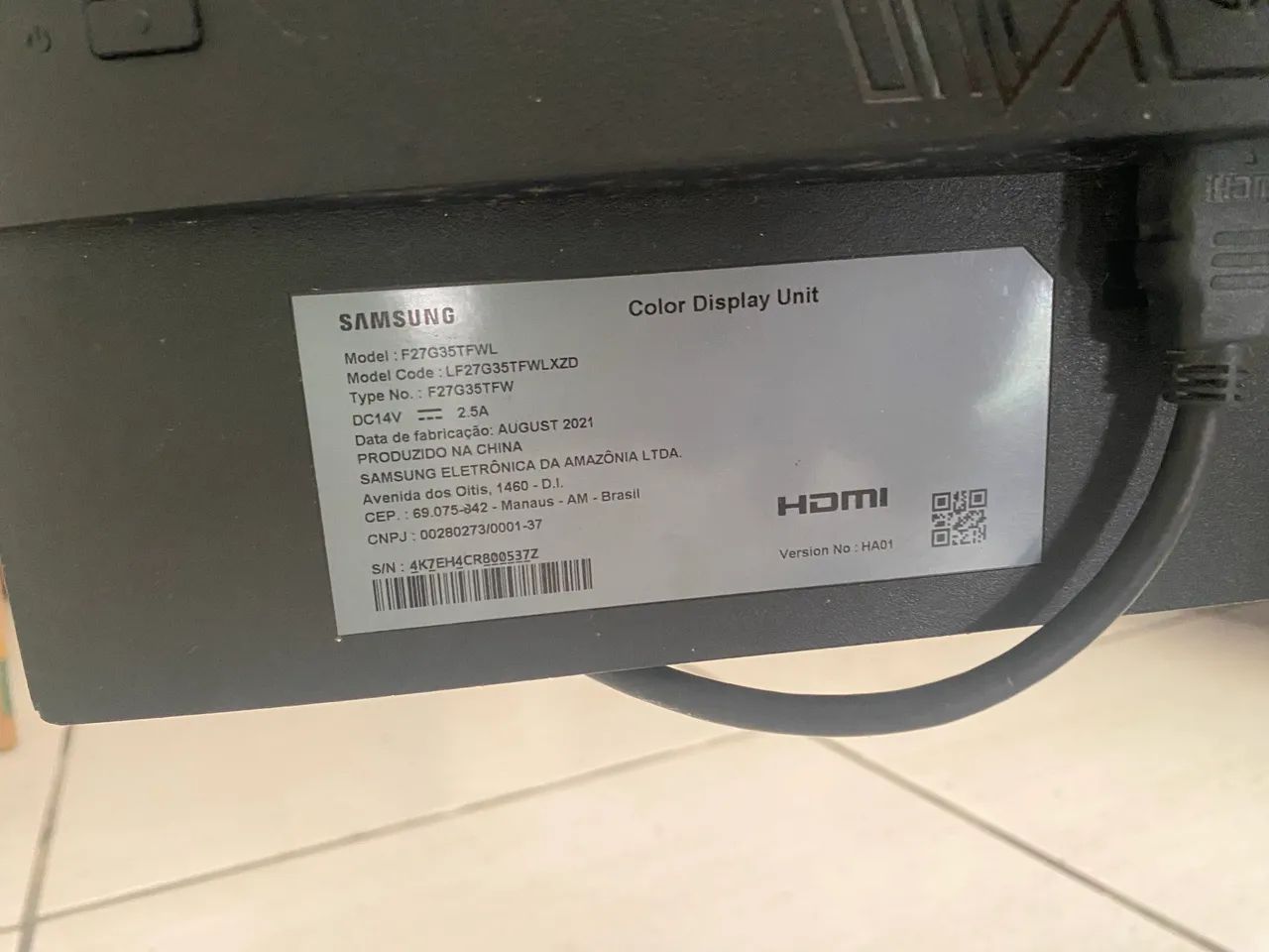 Samsung Odyssey G3 de 27 polegadas - Foto 3