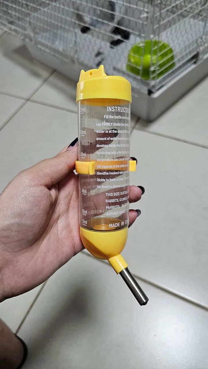 Kit Gaiola Grande (acessórios, ração, serragem) - Foto 4