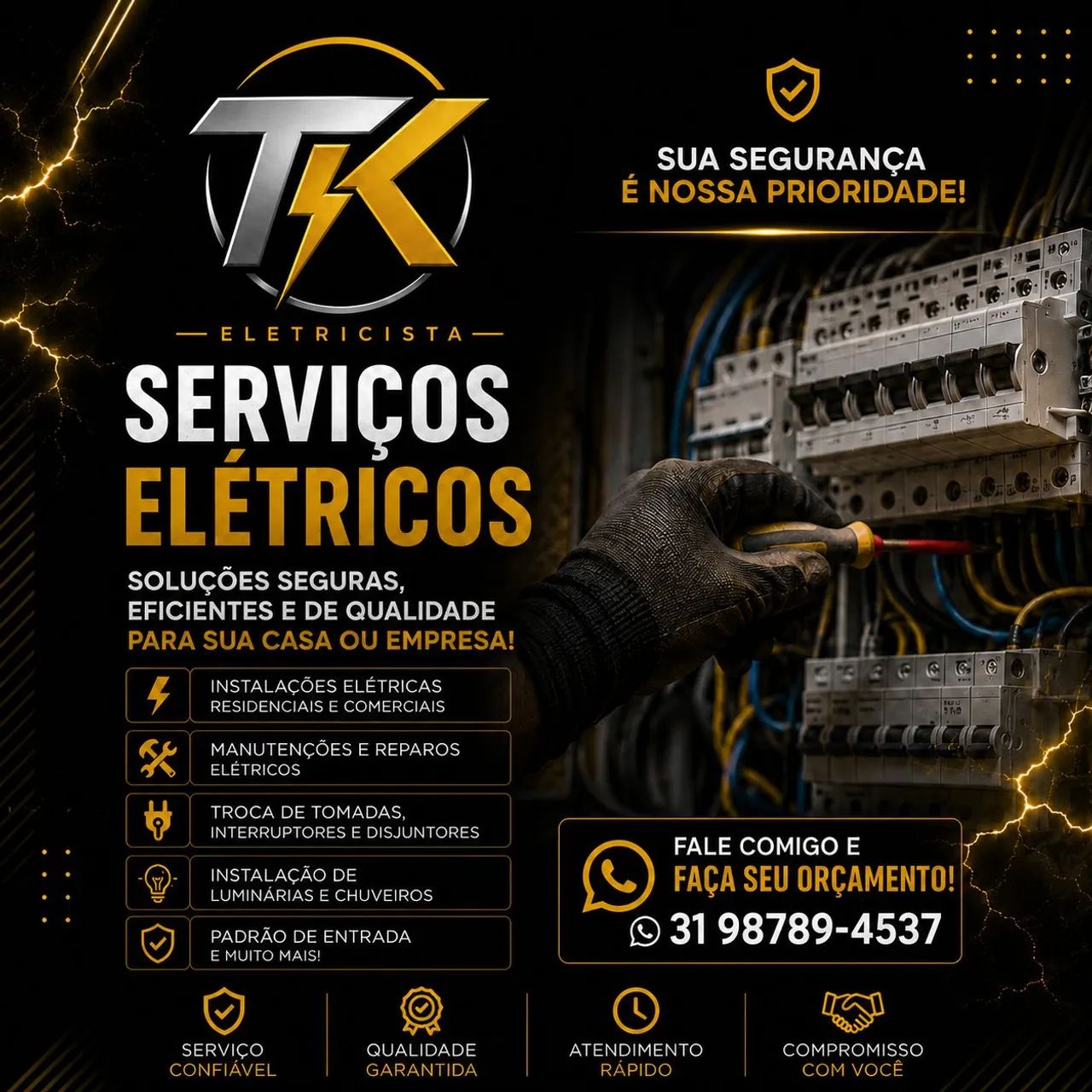 Eletricista residencial e predial 